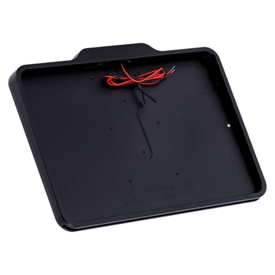 With built-in top side mounted E approved LED license plate light. 
Tidy tail made simple! – The license plate frame is mounted to your existing bracket, or one of the DMP license plate brackets/holders for the cleanest look. Then you slide your license plate in from the bottom. The plate locks with the small screws from the back (included). Danish Motorcycle Parts (DMP) milled this frame from a single piece of billet aluminum for strength and lightweight, it's powder coated for durable and lasting beauty. Universal fit and will install to most motorcycles. 
- With E marked LED license plate light 