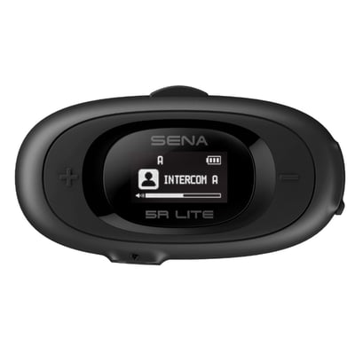 The Sena 5R is a simplified motorcycle communication system with the features you need to #RideConnected. The Sena 5R Bluetooth communication headset features 2-Way HD intercom and smartphone connectivity for music, GPS, taking phone calls, and more. The device features an LCD screen for visual confirmation of device settings before your ride. The compact 5R allows for connection with one other rider via Bluetooth intercom. The 5R is compatible with all Bluetooth Intercom equipped Sena and Sena-powered devices. Simply pair the 5R to another device, and enjoy open and hands-free communication with a working distance of up to 700 m (0.4 mi).
