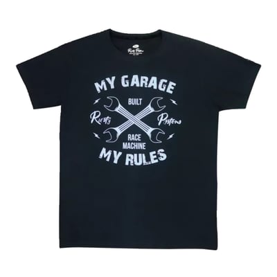 Do you love the smell of gasoline? Do you like old good carburetors? Listen to the old times music, live in the style of the culture of the first half of the 20th century and want to wear just like these crazy goodfellas and gals want to vary and wear "different" clothing. Welcome to Rusty Pistons! This t-shirt is made of 100% selected cotton and has a fashionable narrow cut that flatters your figure and a round ribbed neckline that feels smooth on your skin. The t-shirt features a large print on the chest of a cool design and a 3D round Rusty Pistons logo on the back that shows off your brand loyalty. The sleeve ends and bottom hem have double seams for extra strength and the neck tape is reinforced with suede soft material and Rusty Pistons logo. The Rusty Pistons t-shirt is the perfect choice for any occasion, whether you are hitting the road, hanging out with friends or relaxing at home.