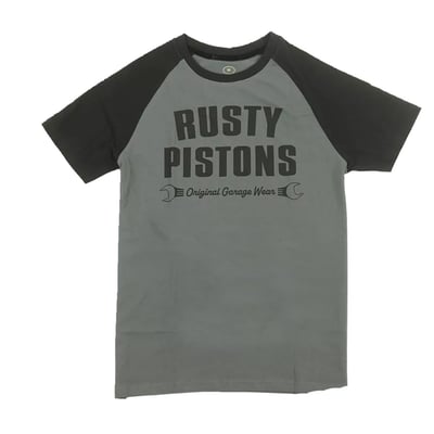Do you love the smell of gasoline? Do you like old good carburetors? Listen to the old times music, live in the style of the culture of the first half of the 20th century and want to wear just like these crazy goodfellas and gals want to vary and wear "different" clothing. Welcome to Rusty Pistons! This t-shirt is made of 100% selected cotton and has a fashionable tapered cut that flatters your figure and a round ribbed neckline that feels smooth on your skin. The t-shirt features a print on the chest of a cool design and a 3D round Rusty Pistons logo on the back that shows off your brand loyalty. The sleeve ends and bottom hem have double seams for extra strength and the neck tape is reinforced with suede soft material and Rusty Pistons logo. The Rusty Pistons t-shirt is the perfect choice for any occasion, whether you are hitting the road, hanging out with friends or relaxing at home.