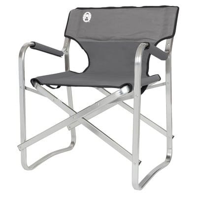 The Coleman Deck Chair is one of quality and comfort. You can have a nice relax in this chair. The frame and upholstery ensure that the chair is very stable. The maximum load capacity is 113 kg! The weight of the chair itself is a lot less. The Deck weighs only 2.7 kg. This makes it easy to take it with you wherever you go.