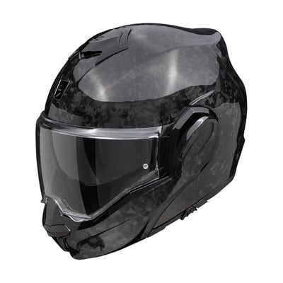 Scorpion EXO-Tech EVO does not want to be just another flip-back style modular helmet but to be a game changer with its perfect full-face looking design, wide vision with Pinlock-ready shield, low-volume shell, easy-to-operate chin bar mechanism, KwikWick®C moisture-wicking liners to keep you cool and dry and tension spring applied one-touch top vent. You will see the differences when you view it, you will feel the differences with you wear it, and you will experience the differences when you ride with it. The EXO-tech EVO is ECE R22.06 P/J approved.