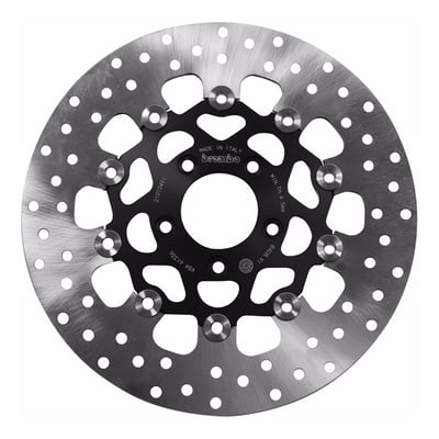 Oro series. Includes 1 brake rotor for front single disc, left or right. 
5mm thick. 
Stainless steel floating disc that is attached with 10 bolts to a hard anodized aluminum carrier. 
Mount style B. 292mm (11.5") diameter x 56mm ID x 82.5mm (3.25") Bolt Circle Diameter x 8.5mm counterbored mount holes. 