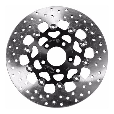 Oro series. Includes 1 brake rotor for rear. 
5.5mm thick. 
Stainless steel floating disc that is attached with 10 bolts to a hard anodized aluminum carrier. 
Mount style B. 292mm (11.5") diameter x 56mm ID x 82.5mm (3.25") Bolt Circle Diameter x 10.5mm counter bored mount holes. 