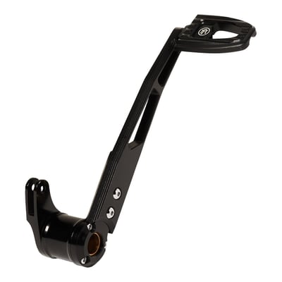 Brake lever in Black Ops, a subtle dual tone gloss black with black wrinkle finish. 
Precision machined from lightweight and strong billet aluminum. 
Drifter shifter and brake levers are 1" (25.4mm) length adjustable, allowing you to find best ergonomic lever position for fast and comfortable brake and shift actions. The performance bagger look, with bolt-on installation ease for comfort and shift/brake efficiency without drawbacks. 
Note: Drifter brake lever (996462) and shifter lever (996461) are sold separately. 
Note: For style matching Drifter performance orientated floorboards, see Performance Machine's rider (993408) and passenger (993409) floorboards. 

   
