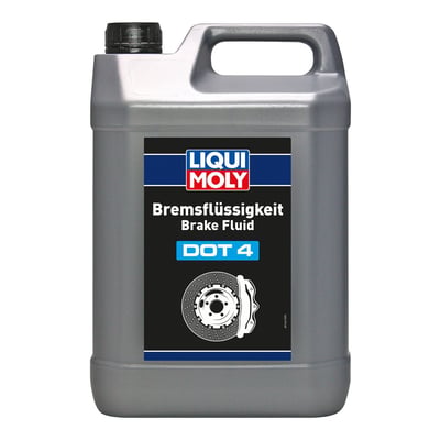 Language label D-GB. 
Synthetic brake fluid based on glycol ethers, alkyl polyglycols and glycol ether esters. The fluid contains inhibitors that prevent corrosion of metal brake parts and reduce oxidation at high temperatures. This means that acidic breakdown products cannot accumulate. The brake fluid has a high wet and dry boiling point, which guarantees safe braking even with considerable moisture absorption during longer use. Special flushing agents contribute to protection against steam bubble formation. Specifications & approvals: FMVSS 116 DOT 3 • FMVSS 116 DOT 4 • ISO 4925 Class 3 • ISO 4925 Class 4 • SAE J 1703 • SAE J 1704. 
Note: Brake fluid is hygroscopic (attracts water) and must be kept in sealed containers. 
- Suitable for use in ABS brake systems 
- Can be used with all conventional brake fluid bleeding devices 
- Can be mixed with other synthetic brake fluids 
- ERBP > 260 °C ISO 4925.6.1 
- ERBP, wet > 155 °C ISO 4925.6.1 