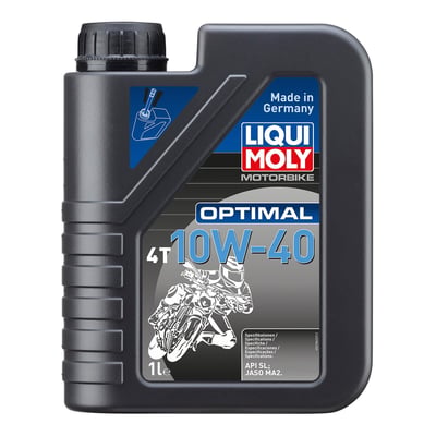 Language label D-booklet.
Mineral high-performance motor oil based on selected mineral oils. Ensures optimum performance and protection of the 4-stroke engine under all operating conditions. Reliable lubrication, optimum noise damping and low wear are just as much par for the course as gentle clutch engagement and disengagement and gear shifting. Tested on engines with catalytic converters. Developed for air and water-cooled 4-stroke engines exposed to normal to tough operating conditions. Suitable for engines with or without a wet clutch.
- Performance level API SN, JASO MA2
- excellent for wet or dry clutches
- tested for catalytic converters
- guarantees low oil consumption
- optimum lubrication under all operating conditions
- optimum ageing stability
- high shear stability
- keeps the engine very clean
- high wear protection