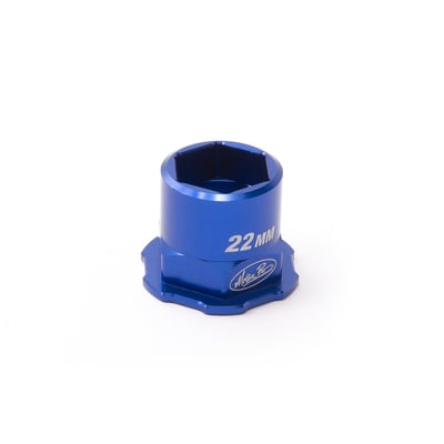 - For use with Motion Pro 30 mm T-6 Combo Lever 
- Adapter fits 22 mm front axle nuts 
- CNC machined from 6061 aluminum for precise fit and function 
- Durable anodized finish with laser engraved markings