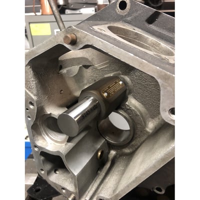 For 9058 cam bearing in crankcase. 
Dual end gauge pin, one side is a Go other side is No-Go gauge. Used to check if the tolerance of the bushing/bearing is within spec, or that a replacement is in order. For a quality job without guesswork. 