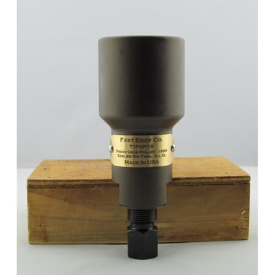 Used to pull pinion gears. The ball bearing tip will prevent marring of end of the pinion shaft. Class III thread fit for a tight tolerance thread to tool fit. The larger diameter but finer thread is chosen for a more precise and stronger pull. The tool is thicker and heat treaded steel for more robustness than others. 
Note: See 998370 for 54-92 for the pinion gear nut socket, used to remove install/remove the pinion gear nut. 