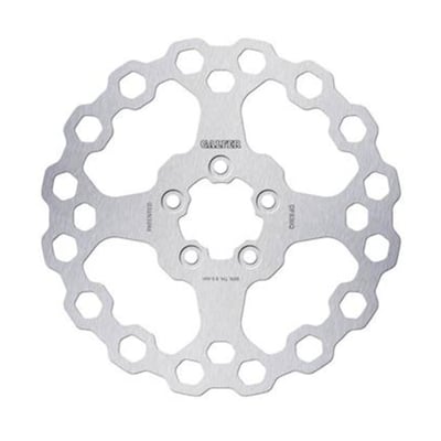 Right rear. 
11.8" / 300mm OD, 56.3mm ID, 5mm thick, 9.5mm (3/8") counterbored mounting holes, 3.25" BCD (Bolt Circle Diameter). Mount style 'B'. 
OEM replacement reference 41810-08B, 41810-08C. 

Galfer Cubiq® discs are the lightest discs in the entire range, achieving a reduction of up to 40% compared to the original discs. They enhance cooling and ensure even wear of the brake pads, positioning themselves as the most "high tech" discs in the custom category. The floating version features a stainless steel core (AISI 420). Both have cathodic electrocoating treatment to prevent corrosion.