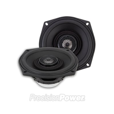MAS speakers are created explicitly for Touring motorcycles. These strong, weather-resistant coaxial speakers fit right into the factory fairing and Tour Pak locations and pack plenty of impact in their compact frame.


Highlights:

Manufactured with industrial grade materials optimized for harsh environments

Glass fiber reinforced ABS frame for impact absorption and thermal stability

Impermeable polypropylene cone is mechanically rugged and heat resistant

Co-molded low-density santoprene surround chemically bonded cone

Titanium dome tweeter resists corrosion with high strength-to-density ratio

Low Mass Neodymium earth element magnets for maximum output

1.25" oxygen free copper voice coil on thermally absorbent aluminum former

1" titanium wide dispersion high output hemispherical dome tweeter

2-Ohm for stock replacement

Integrated 6dB high-pass crossover protects tweeter from harmful frequencies

92dB (1w/1m) SPL efficiency / 60-22kHz frequency response

75w RMS power rating / mounting depth: 2.50"
