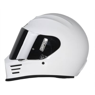 The Simpson Speed designed for a variety of riding styles such as clubstyle, bagger, streetfighter, custom, and touring. The Speed Bandit meets ECE2206 certifications. Its lightweight thermo-injected polycarbonate shell offers robust protection without compromising on comfort. Features ventilation, quick-release shield provides maximum field of view and includes a 4-position locking feature, while being Pinlock ready for added convenience. Inside, the hypoallergenic comfort liner is fully removable and washable, ensuring a fresh and comfortable ride every time. The helmet also includes speaker cutouts for communication systems and a secure double D-Ring retention system, combining safety with practicality.