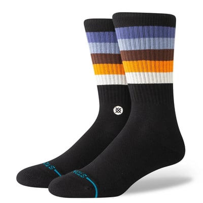 Stance is an American sock brand that has taken the sock concept to a completely new level. With their expressive prints and designs they live up to their slogan 'The Uncommon Thread' all too well. A classic sock height that hits the mid-point of your lower leg. Built with Butter Blend™ superior softness and our Infiknit™. Features moderate cushioning throughout the sock for a secure fit with enhanced impact protection, combed cotton blend, deep heel pockets complement your arch with that feel-good fit and seamless toe closure for an anti-friction finish your feet will love. Stance stands for creativity and unusual designs on socks for every day.

• Crew
• Combed cotton blend
• Medium cushioning
• Butterblend
• Infiknit
• Targeted cushioning
• Engineered arch support
• Seamless toe closure
• Channeled air cushioning
• Mix of combed cotton, polyester, nylon and elastane