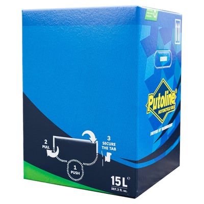 Packed in a 15 liter BiB (Bag in Box). This is the most advanced full synthetic Putoline engine oil available today. Designed specifically for road to race applications under the most demanding circumstances. Contains the Putoline N-TECH® additive pack