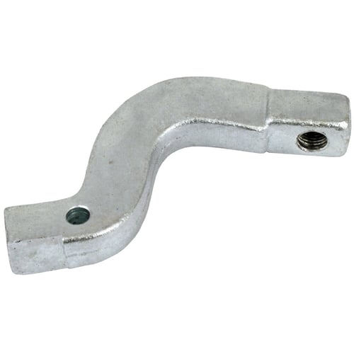 Exhaust/floorboard adapter bracket, stock