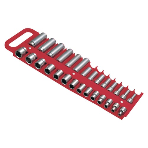 Lisle, 3/8" socket holder, red
