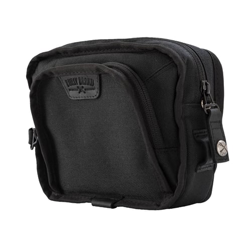 Burly Voyager handlebar bag, black Cordura