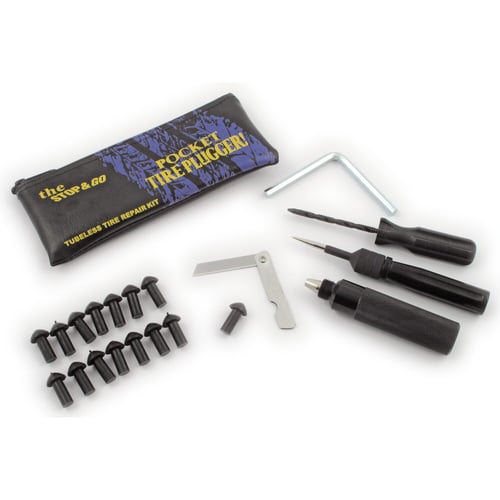 Stop & Go, tire plugger repair kit, pocket