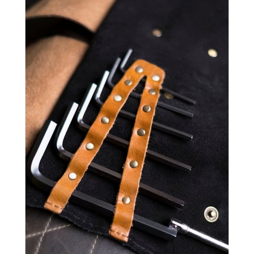 Tripmachine Tool Roll black/vintage tan