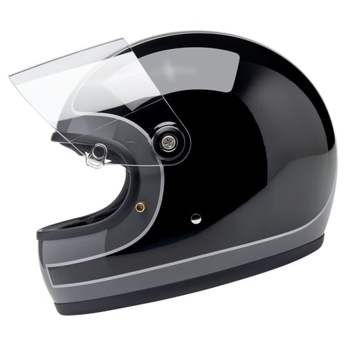 Biltwell Gringo S helmet Storm Grey/Black Tracker Gloss