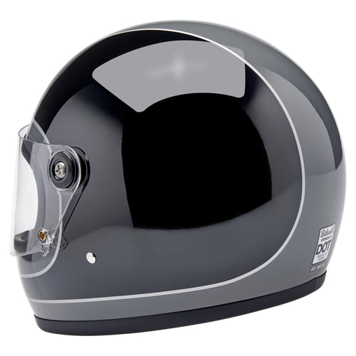 Biltwell Gringo S helmet Storm Grey/Black Tracker Gloss