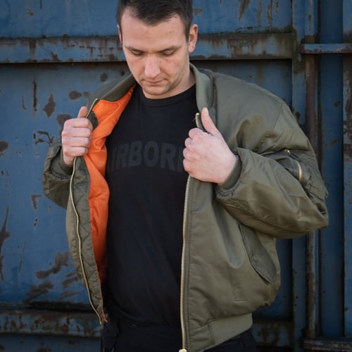 MA-1 Bomber flight jacket dark green