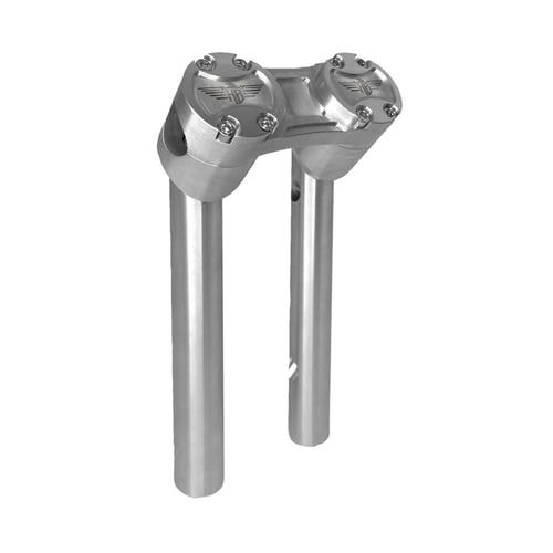 HeinzBikes, Clubstyle pullback risers 8". Silver