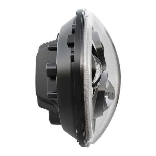 Bright, 7" Doubler LED headlamp unit. Black