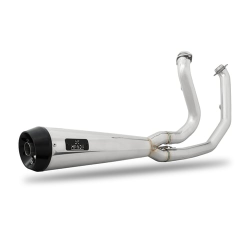 Malparidos, M8 Softail 2-1 exhaust. SS Polished. Euro 4/5