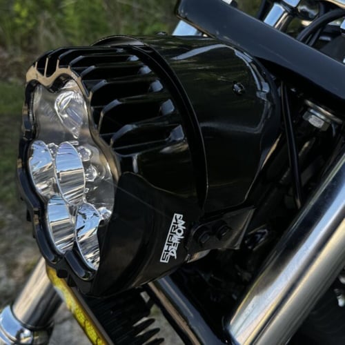 Custom Dynamics, 5-3/4" Shark Demon LED headlamp kit