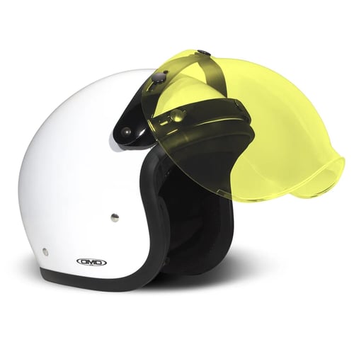 DMD Flip-up bubble visor yellow