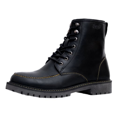 Trip Machine Moc-toe boots black