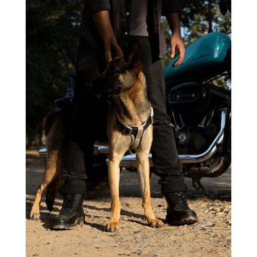 Trip Machine Moc-toe boots black