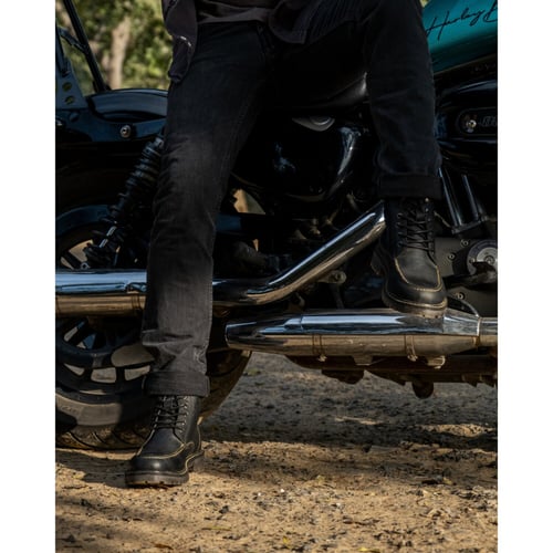 Trip Machine Moc-toe boots black