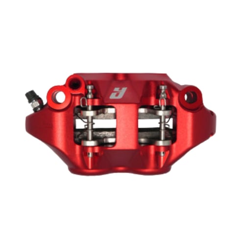 Accossato, 108mm Monoblock radial brake caliper right. Red 