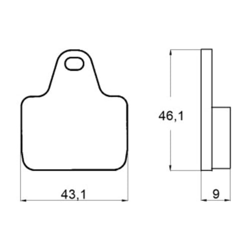 Accossato, Brake pad set. Standard