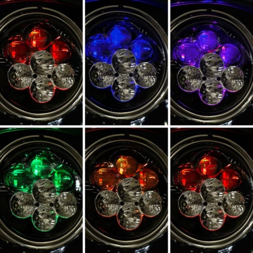 Custom Dynamics, Shark Demon 7" LED headlamp with backlight