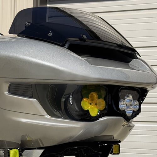 Custom Dynamics, Shark Demon LED headlamp kit. White/yellow