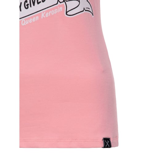 Queen Kerosin Nobody Gives A Shit t-shirt rose