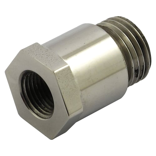 Streethogs, 1/8 NPT oil gauge adapter. Stainless