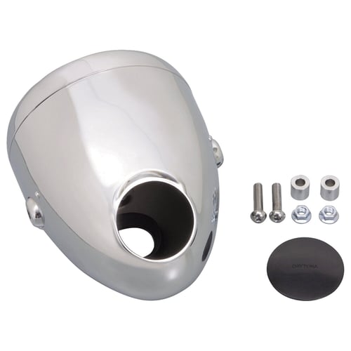 Daytona, Vintage 5-3/4" headlamp. Chrome