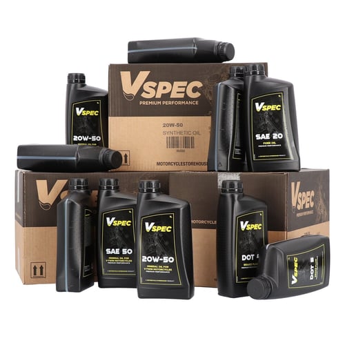 Vspec, SAE 50 (Mineral) motor oil. 1 liter bottle.