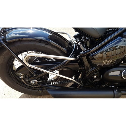 Motone, Triumph saddlebag support. Polished stainless