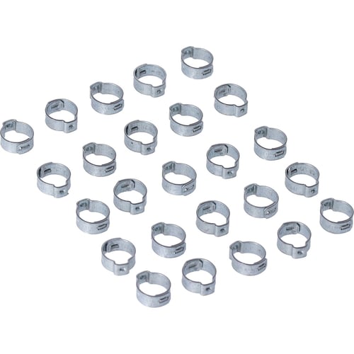 Crimp hose clamp, 19/32 (14.99mm) ID. Zinc