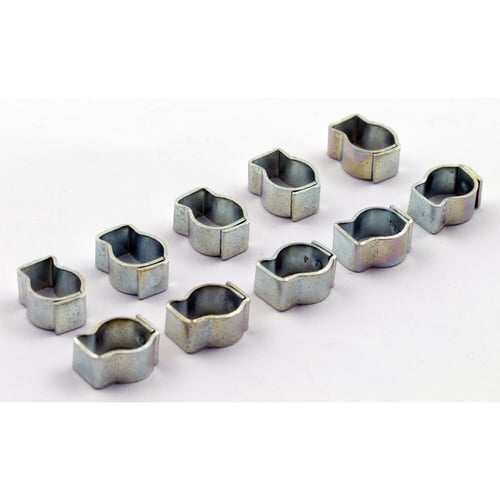 Crimp hose clamp, 1/4 (6.35mm) ID. stainless