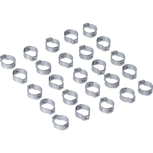 Crimp hose clamp, 5/8 (16.00mm) ID. Zinc