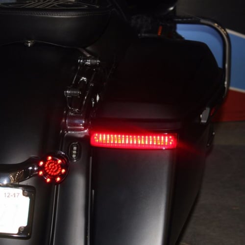 Custom Dynamics, Sequential low profile bag lights. Red