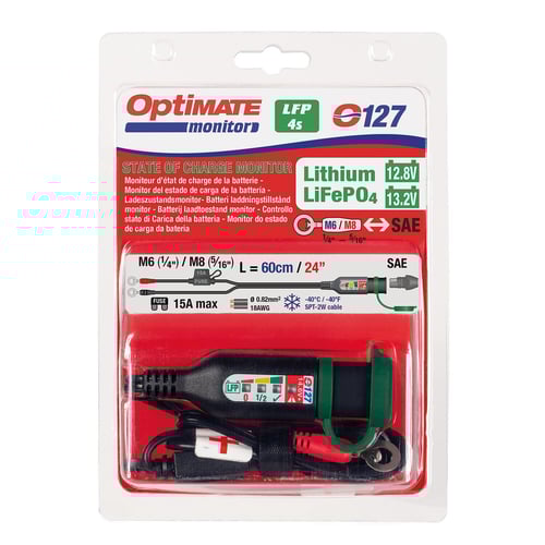 Tecmate OptiMATE Monitor O-127 cable. Lithium
