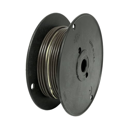Wire on spool, 10 gauge. 100 ft. Brown